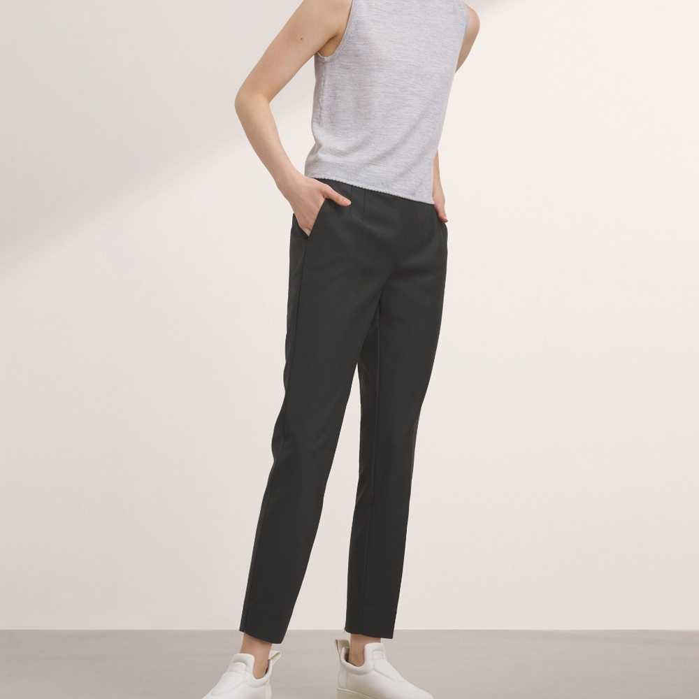 Aritzia Babaton Ralph black cotton cigarette pants